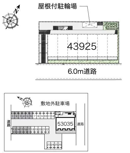 ★手数料０円★所沢市東所沢２丁目　月極駐車場（LP）